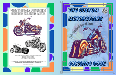 Custom Motorcycles Coloring book