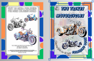 Trikes Motorcycle Coloring book